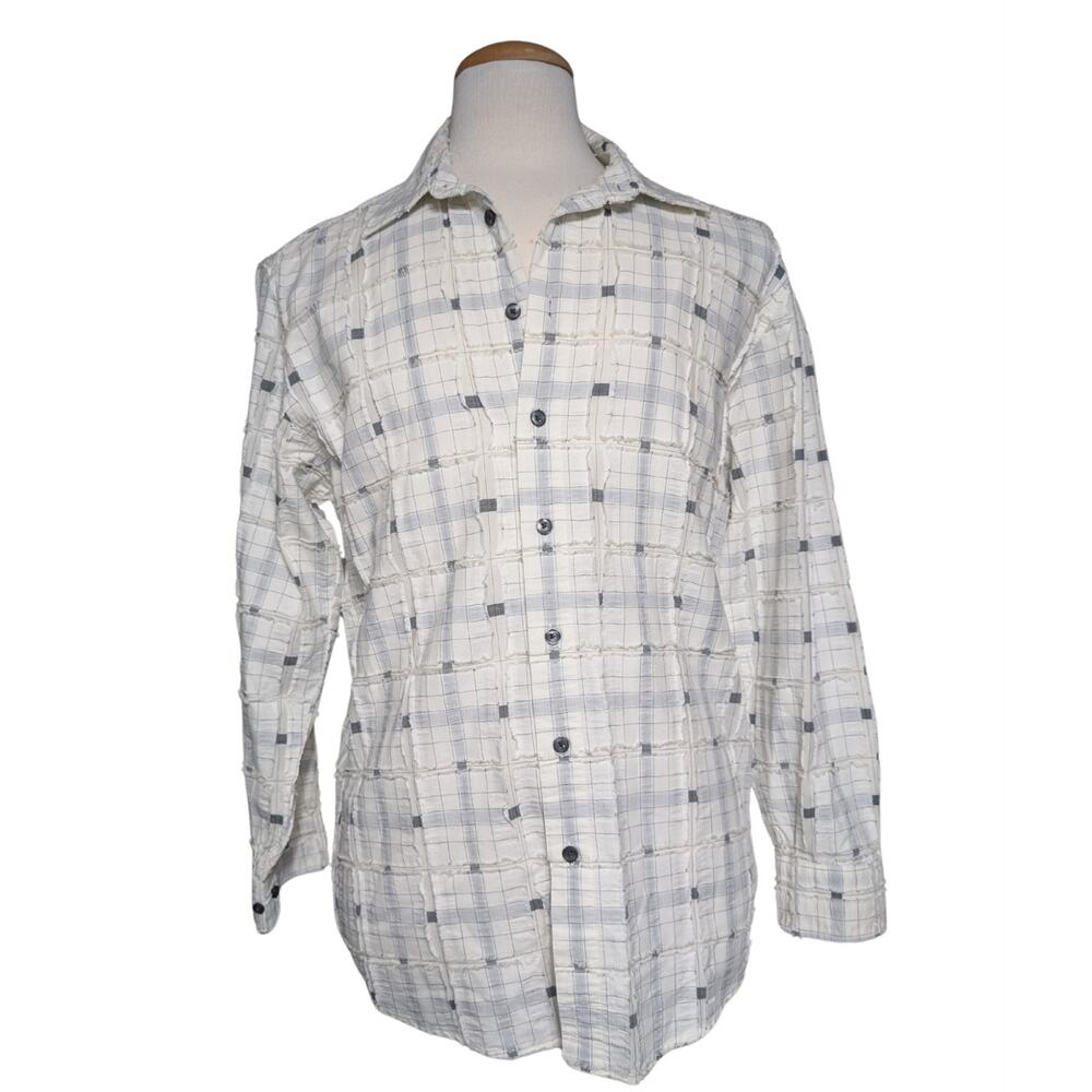 Haupt Germany Long Sleeves Button Up Dress Shirt Men's Size 39 USED